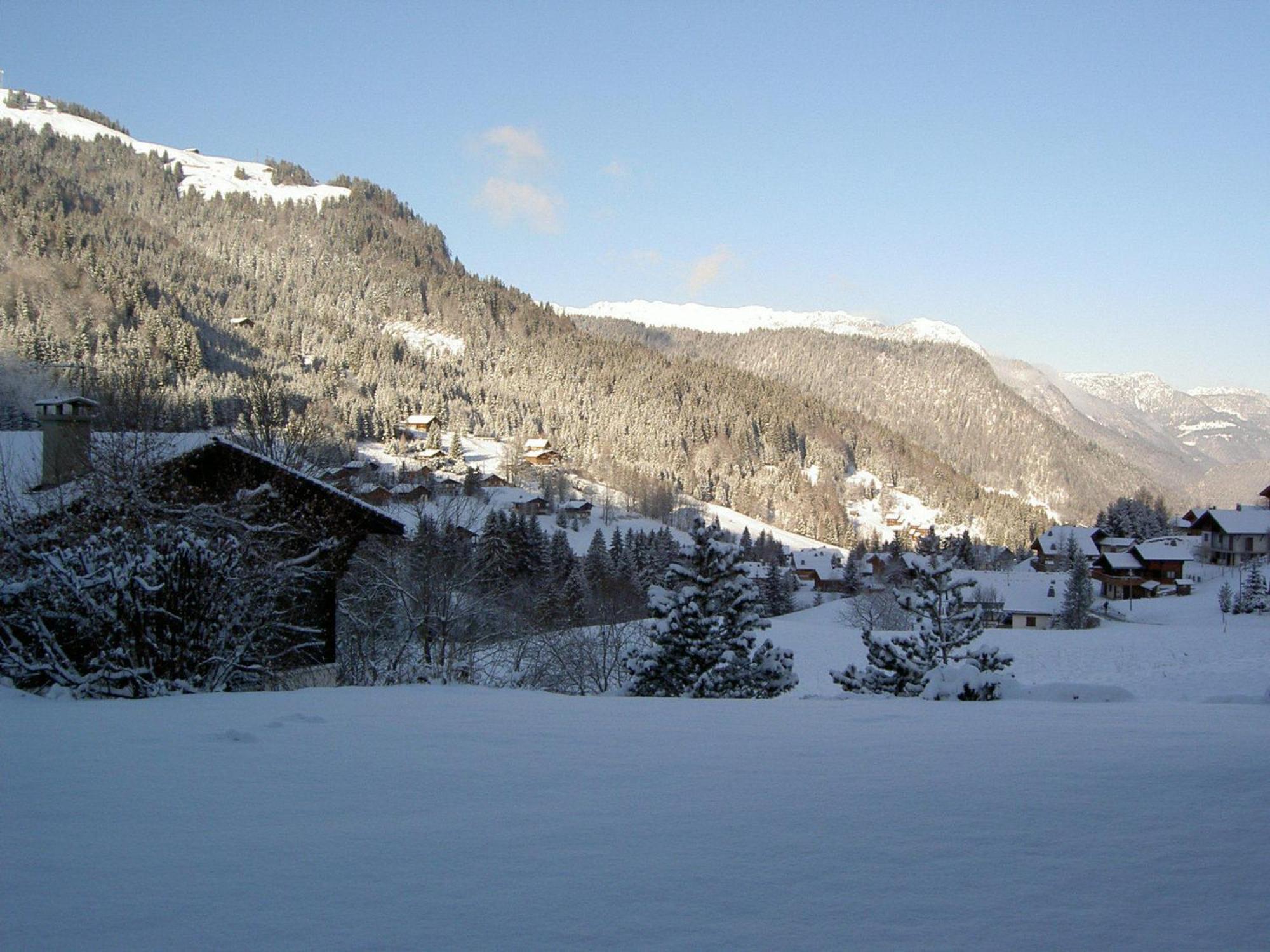 Rez De Chalet Calme Avec Terrasse - 2 Chambres, Proche Pistes A La Clusaz - Fr-1-437-10 Kültér fotó